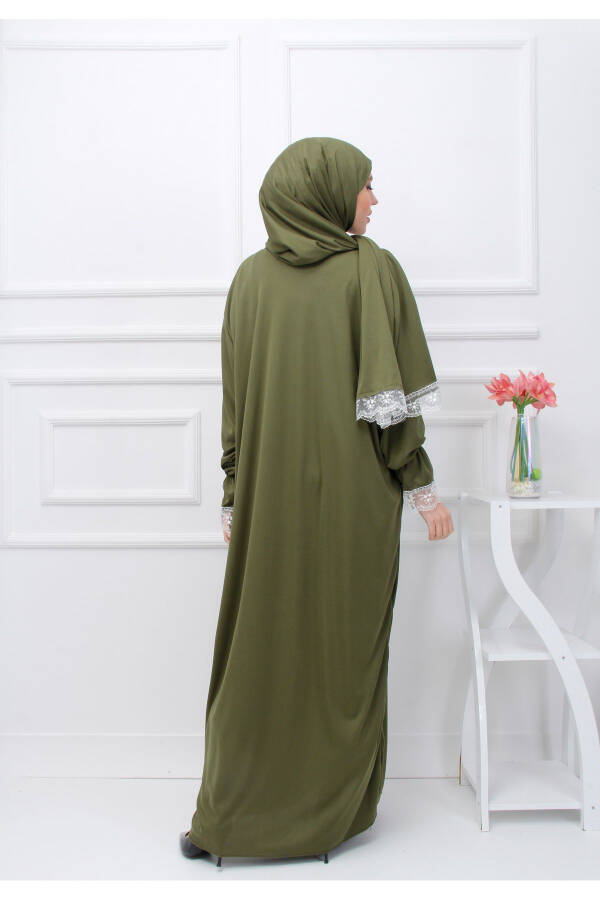 Modest Prayer Dress for Women with Attached Headcover - 3