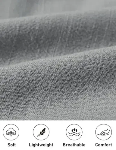 MoFiz erkaklar zig'ir kostyumlari 2 dona yozgi ta'til partiyasi plyaj kiyimlari qisqa yengli tugmali ko'ylaklar va shimlar to'plami - 4