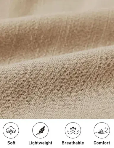 MoFiz erkaklar zig'ir kostyumlari 2 qism yozgi ta'til ziyofati plyaj kiyimlari qisqa yengli tugmali ko'ylaklar va shimlar to'plami - 4