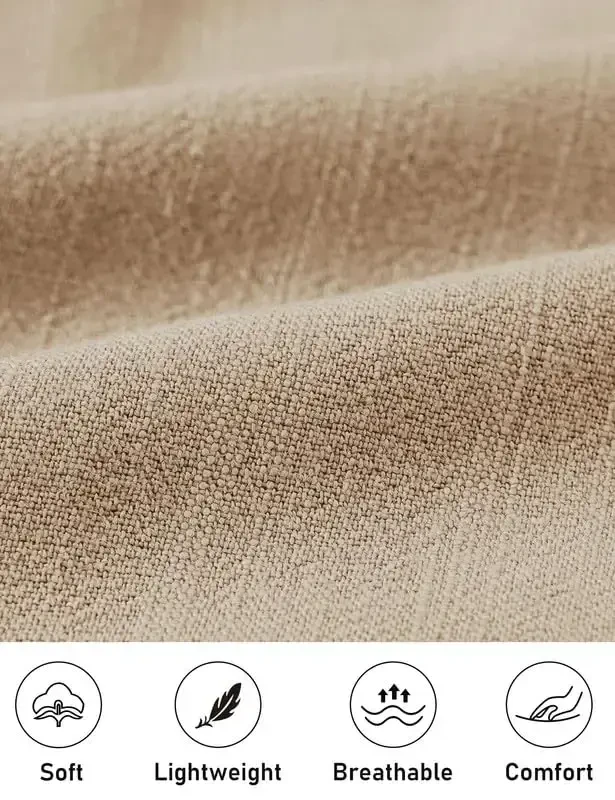 MoFiz erkaklar zig'ir kostyumlari 2 qism yozgi ta'til ziyofati plyaj kiyimlari qisqa yengli tugmali ko'ylaklar va shimlar to'plami - 4