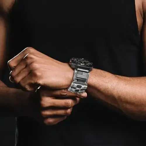 MOFREE Samsung Galaxy Watch Ultra 47mm (2025/2024) bilan mos keladi, mustahkam neylon to'quv sport sozlanishi tasma Samsung Galaxy Watch Ultra erkaklar uchun bilaguzuklar uchun almashtirish - 6