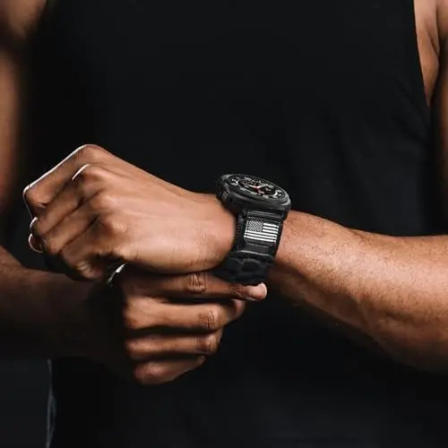 MOFREE Samsung Galaxy Watch Ultra 47mm/Ultra 2 (2024/2025) Uyumlu Kordonlar, Sağlam Naylon Dokuma Döngülü Spor Ayarlanabilir Kayış Değiştirme Bilekliği, Erkekler için Samsung Galaxy Watch 7 Ultra Kordon 47 mm Siyah - 6