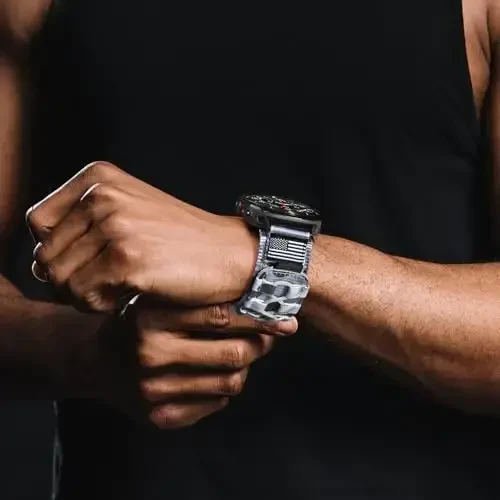 MOFREE. Совместим с Samsung Galaxy Watch Ultra 47 мм ремешком (2024 г.), прочный нейлоновый плетеный спортивный регулируемый ремешок, замена ремешка для Samsung Galaxy Watch Ultra для мужчин - 6