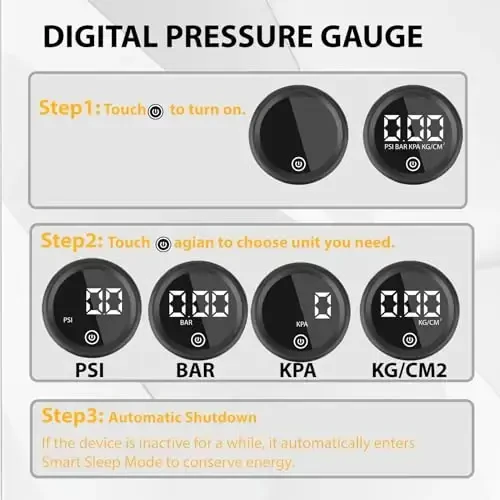 MOHEGIA Bike Floor Pump with Gauge: Air Bicycle Pump with High Pressure 160 PSI,Fits Schrader and Presta Valve -Inflator with Ball Pump Needles for MTB Road Bike, Ball, Balloon, Inflatables - 2
