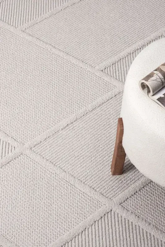 Моющийся современный коврик с бахромой из тканого материала для прихожей, гостиной, зала, кухни - 6