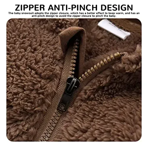 Mokitoni Baby Boy Girl Qor kostyumi Qishki iliq kiyimlar Palto Chaqaloq kombinezoni Bolalar uchun kostyum - 4