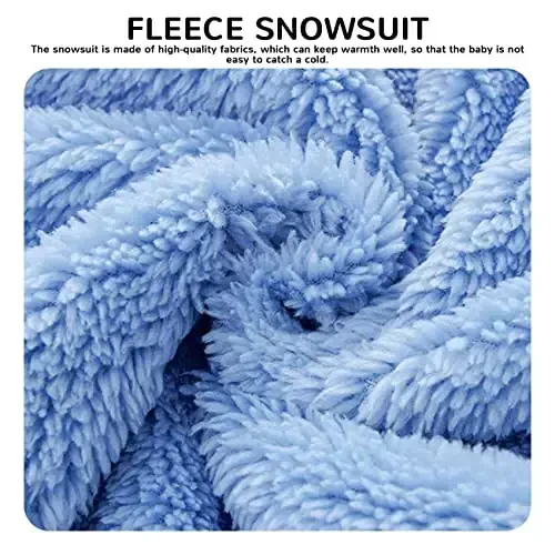 Mokitoni Baby Boy Girl Snowsuit Winter Warm Clothes Coat Infant Jumpsuit Toddler Outfit - 6