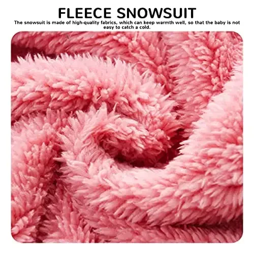Mokitoni Baby Boy Girl Snowsuit Winter Warm Clothes Coat Infant Jumpsuit Toddler Outfit - 6