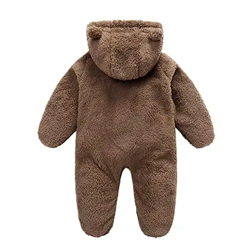 Mokitoni Baby Boy Girl Snowsuit Winter Warm Clothes Coat Infant Jumpsuit Toddler Outfit - 2