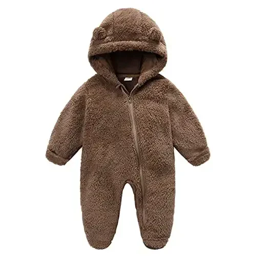 Mokitoni Baby Boy Girl Snowsuit Winter Warm Clothes Coat Infant Jumpsuit Toddler Outfit 