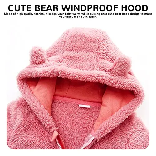 Mokitoni Baby Boy Girl Snowsuit Winter Warm Clothes Coat Infant Jumpsuit Toddler Outfit - 3