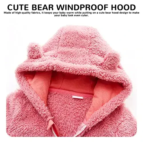 Mokitoni Baby Boy Girl Snowsuit Winter Warm Clothes Coat Infant Jumpsuit Toddler Outfit - 3