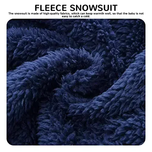 Mokitoni Baby Boy Girl Snowsuit Winter Warm Clothes Coat Infant Jumpsuit Toddler Outfit - 6