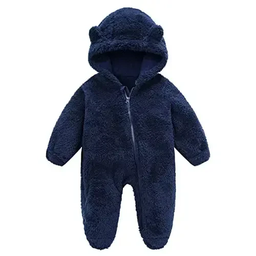 Mokitoni Baby Boy Girl Snowsuit Winter Warm Clothes Coat Infant Jumpsuit Toddler Outfit 
