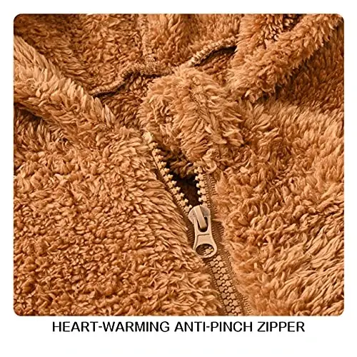 Mokitoni Baby Fleece Jumpsuits Infant Bear Ear Snowsuit Newborn Hooded Romper Warm Coat - 3