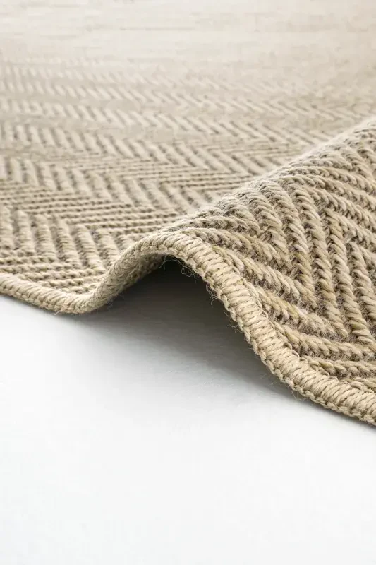 Мокко 671 Ковер Кофейный Палас Коврик Гостиная Кухня Коридор Обрезной Дорожка Джут Плетеный Вид Тканый Машинный Ковер-Кофе - 6