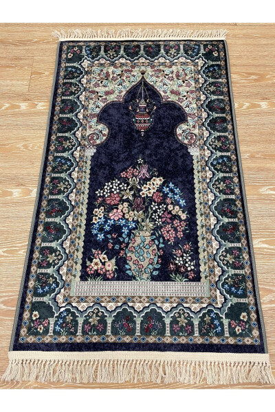 Молитвенный коврик с бахромой (ЛАТЕКСНАЯ ОСНОВА) 75x125 см - BRILLANT