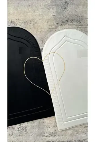 Молитвенный коврик с сердечком, наполненный губкой, подарок на приданое. - GÜRTAŞ HOME (1)