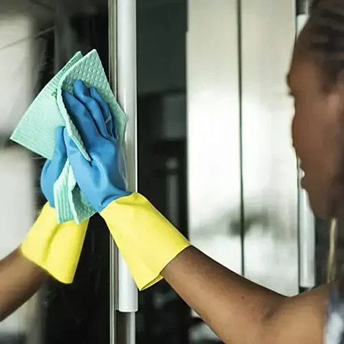 MoLKENE Swedish Dishcloths - 10 Pack Reusable Kitchen Dishcloths - Ultra Absorbent Dish Towels for Washing Dishes - Cellulose Sponge Cloth Cleaning Cloths - Green - 5