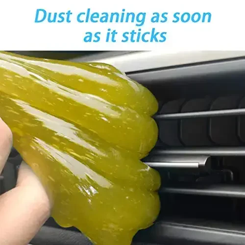 Moly Magnolia Cleaning Gel for Car, Universal Detailing Putty Gel Detail Tools Car Interior Cleaner, Removal Putty Cleaning Keyboard Cleaner for Car Vents, PC, Laptops, Cameras (Yellow) - 5