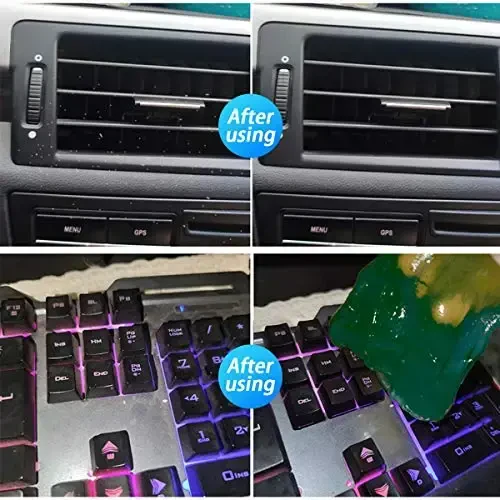 Moly Magnolia Cleaning Gel for Car, Universal Detailing Putty Gel Detail Tools Car Interior Cleaner, Removal Putty Cleaning Keyboard Cleaner for Car Vents, PC, Laptops, Cameras (Yellow) - 6