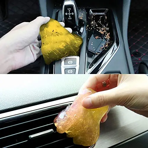 Moly Magnolia Cleaning Gel for Car, Universal Detailing Putty Gel Detail Tools Car Interior Cleaner, Removal Putty Cleaning Keyboard Cleaner for Car Vents, PC, Laptops, Cameras (Yellow) - 3