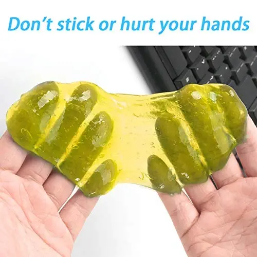 Moly Magnolia Cleaning Gel for Car, Universal Detailing Putty Gel Detail Tools Car Interior Cleaner, Removal Putty Cleaning Keyboard Cleaner for Car Vents, PC, Laptops, Cameras (Yellow) - 4