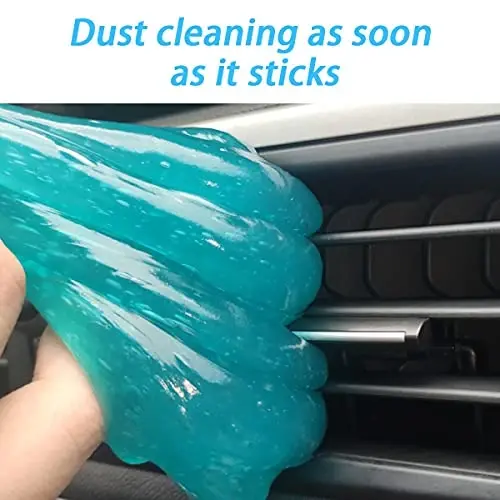 Moly Magnolia Cleaning Gel for Car, Universal Detailing Putty Gel Detail Tools Car Interior Cleaner, Removal Putty Keyboard Cleaner for Car Vents, PC, Laptops, Cameras (Blue) - 4