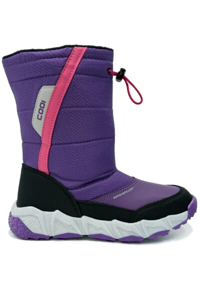 Moly Suya Ve Soğuğa Dayanıklı Ortopedik Kız Çocuk Karbotu Siyah Mor - Kidx