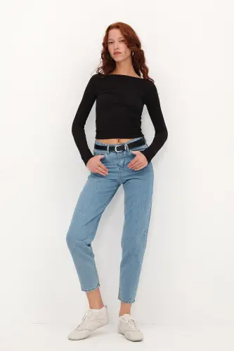 Mom Jean Pantolon PN5862-1-PNS-Y.Kot 