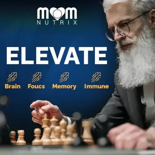 MOM NUTRIX Липосомальная NAD добавка с ресвератролом - Высокая чистота NAD Plus 2000 мг, 120 капсул, Сделано в США - Альтернатива NMN - 7