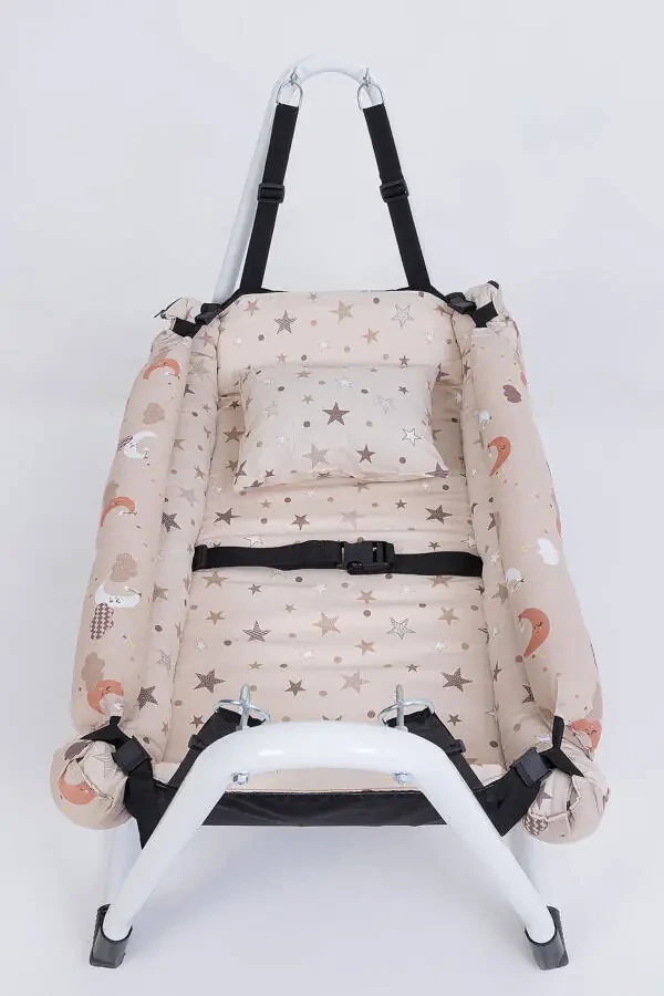 Mom Side Hammock Luxurious Cotton Fabric Wipe-Clean Hammock - 3