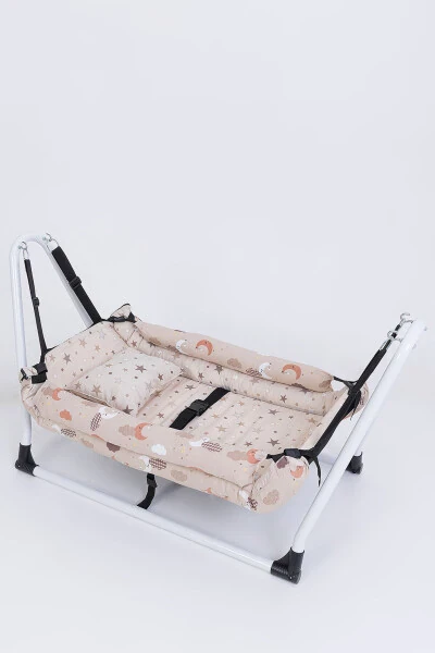 Mom Side Hammock Luxurious Cotton Fabric Wipe-Clean Hammock - 4