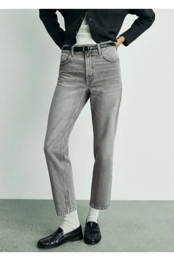 Mom2000 High Waist Mom Jean Pants - 1