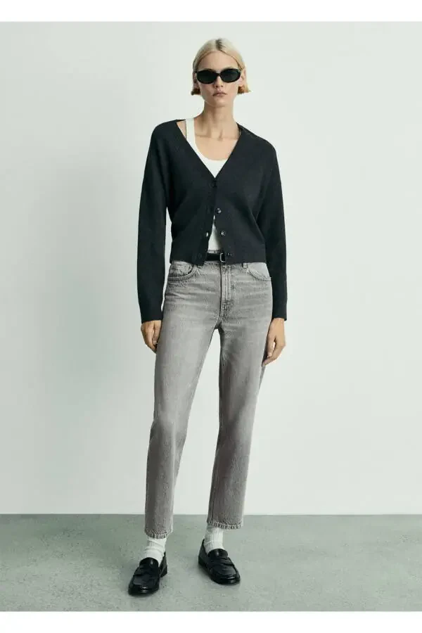 Mom2000 High Waist Mom Jean Pants - 2