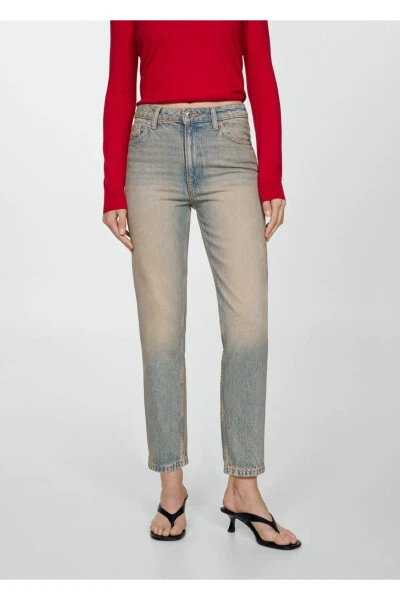 Mom2000 High Waisted Mom Jean Pants - 1