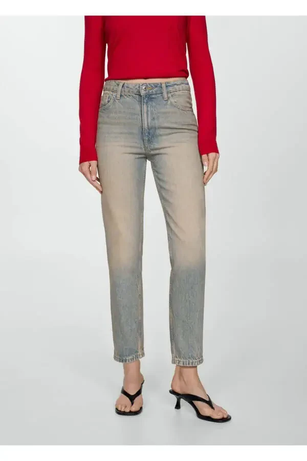 Mom2000 High Waisted Mom Jean Pants - 1