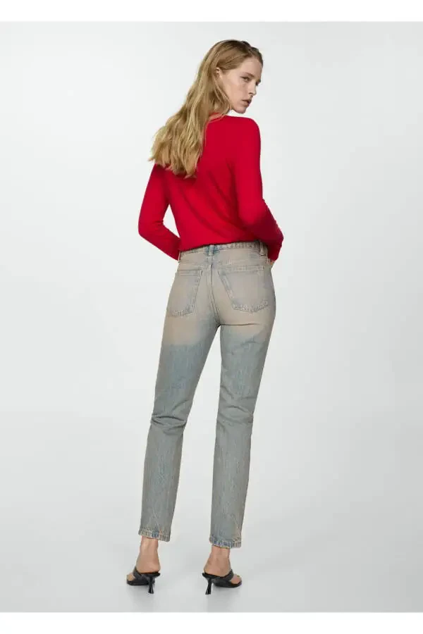 Mom2000 High Waisted Mom Jean Pants - 4