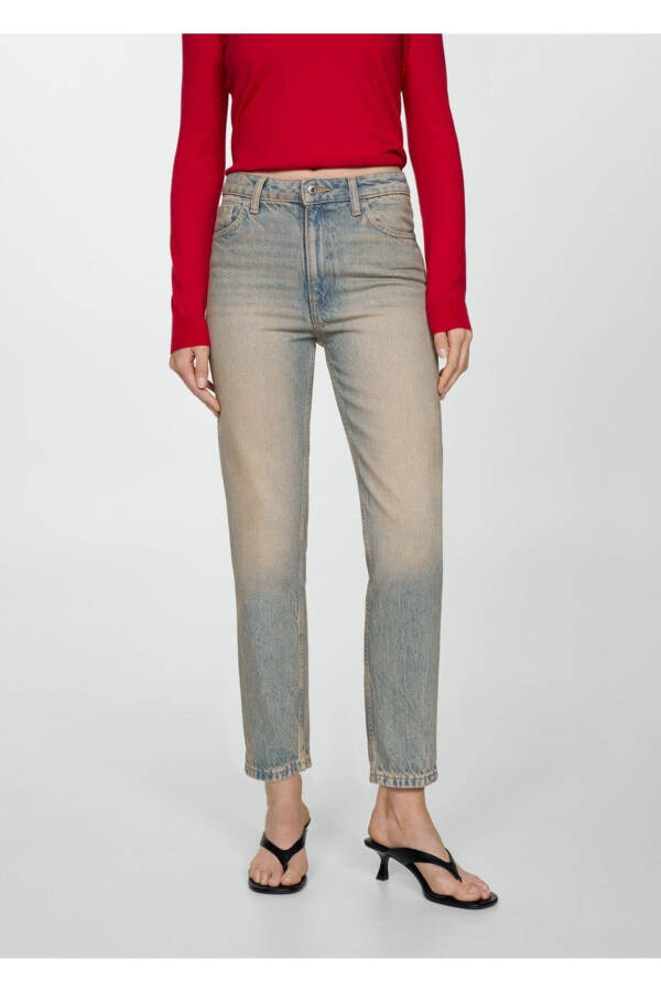 Mom2000 High Waisted Mom Jean Pants - 1