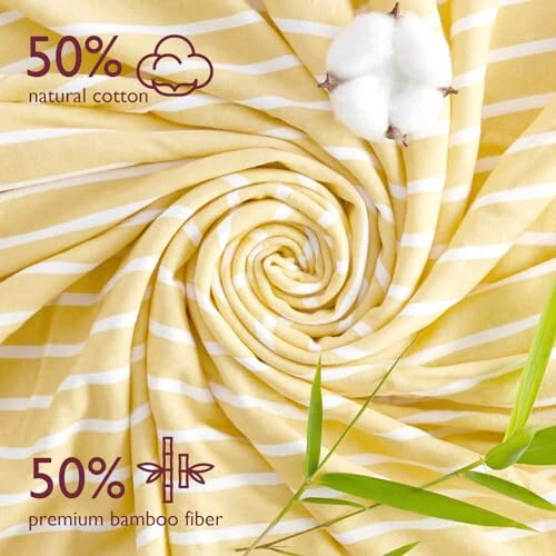 Momcozy chaqaloqlar uchun kapotli sochiq, 2 ta chaqaloq sochiq to'plami, asl dizayndagi super yumshoq hammom sochiq, go'dak va yurishni boshlagan bolalar uchun dush sovg'alari (28 X 28 dyuym, limon barglari) - MODAZONE (1)