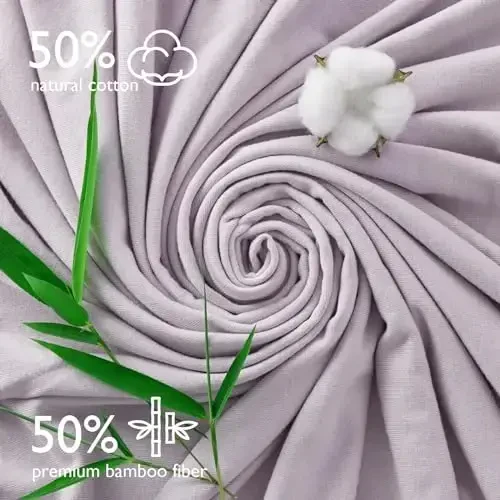 Momcozy капюшонли болалар сочиғи, 2 дона ва капюшонли пахта сочиқ, катта 35 X 35 дюйм, ўғил ёки қиз учун болалар сочиқлари тўплами, чақалоқ ва бола, сиёҳ ювиш барглари - 2