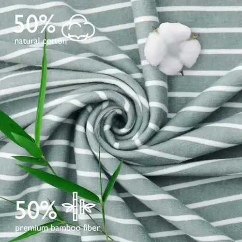 Momcozy kapüşonlu chaqaloq sochiq - 2 dona yumshoq hammom sochiqlar to'plami - Chaqaloq, yangi tug'ilgan chaqaloq, yosh bola uchun dush sovg'alari yoki hammom uchun zarur (28 X 28 dyuym, Petite Blossom) - 4