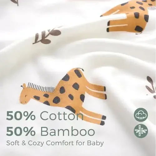 Momcozy Kapüşonlu Ən Yaxşı Arzu Körpə Havlusu - Orijinal Dizaynlı Körpə Havlu Dəsti - Yumşaq və Emilmə - Körpələr, Yenidoğulmuşlar və Uşaqlar üçün Duş Hədiyyələri və ya Hamam Ləvazimatları - 7