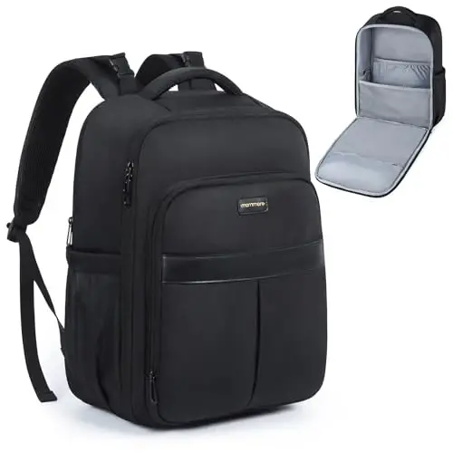mommore Bebek Bezi Çantası Sırt Çantası Büyük Bebek Çantası 37L 15.6'' Laptop Bölmesi Yalıtımlı Cepli Anne Çantaları, Alt Değiştirme Pedi, Bebek Arabası Askıları, Seyahat, İş 