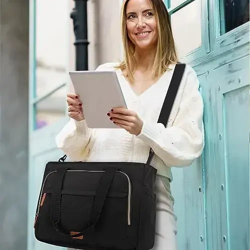 mommore Diaper Bag Tote Small Baby Bag with Insulated Pockets, Lightweight Mommy Tote with Stroller Straps, Nurse Gym Travel - 4