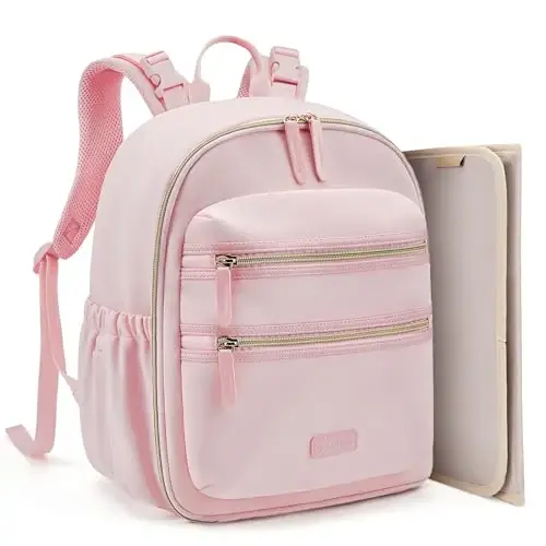 Mommore Neoprene Diaper Bag Backpack Small Baby Bag Travel Mini Diaper Backpack for Newborn with Insulated Pockets, Stroller Straps - 6