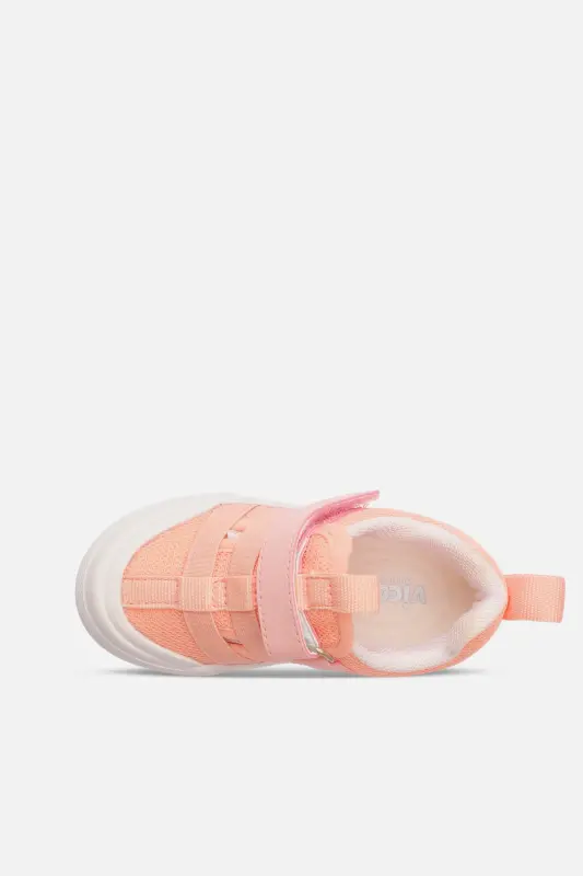 Momo Lighted Baby Girl Powder Sport Shoes - VICCO