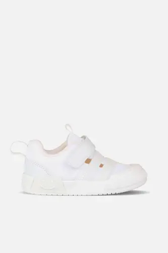 Momo Lighted Unisex Baby White Sneakers - 1