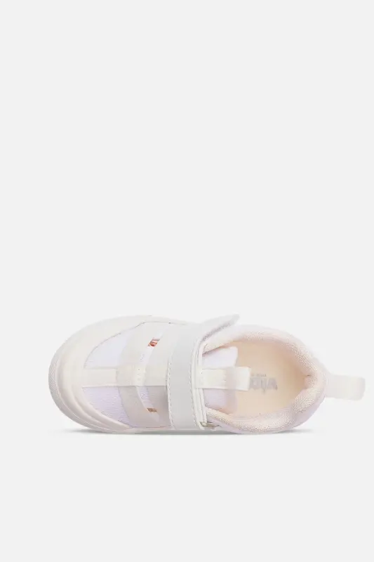 Momo Lighted Unisex Baby White Sneakers - 4