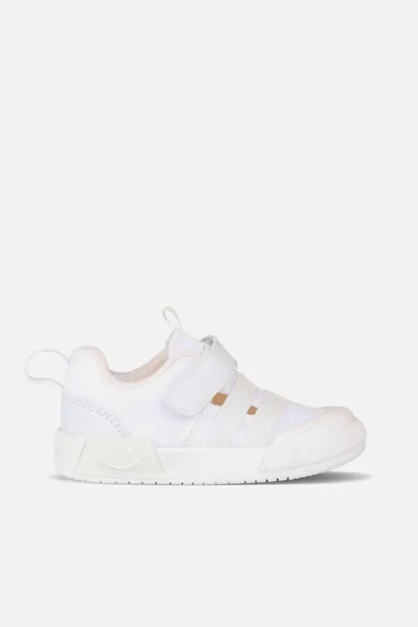 Momo Yorug'likli Unisex Bola-Bola Oq Sport Poyafzali - 1